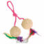 Jute bolde i snor. 2stk