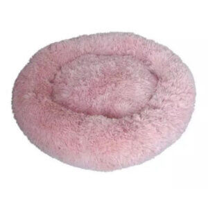 Fluffy Donut seng Pink - L