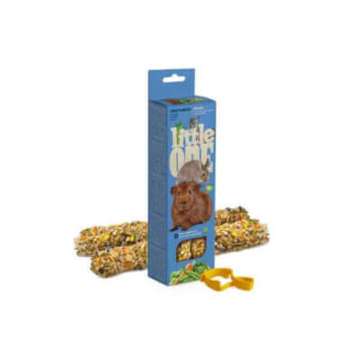 Little One stænger med grøntsager 2x60 g Little One stænger med grøntsager 2x60 g til gnavere