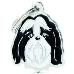 Hundetegn Friends Shih Tzu sort og hvid