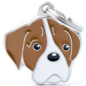 Hundetegn Friends Boxer brun hvid