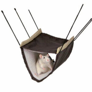 Hængekøje i 2-etager til små gnaver - ass. farver