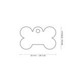 hundetegn basic bone lyserød mål