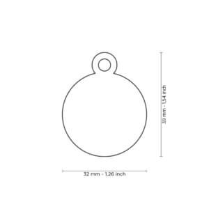 hundetegn cirkel mål big