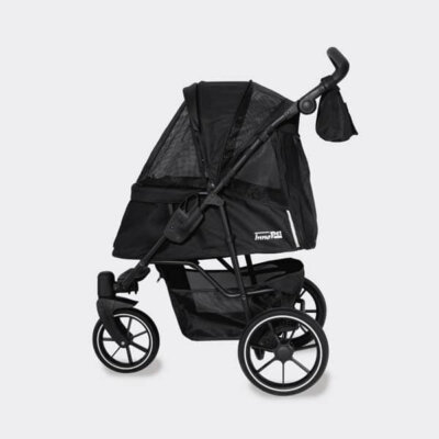 innopet-hundeklapvogn-premium-cozy-sort-side