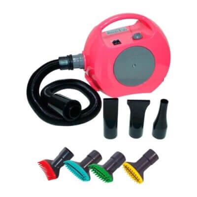 AGC-Super-silence-blower-2400-Fushia-incl.-tilbehørs-kamme