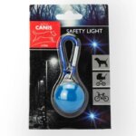 Hunde-lygte-med-Karabinhage,-blå