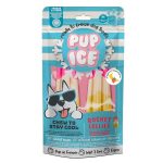 Hundeis-Raket-is,-Jordbær-Banan Hundeis-Raket-is,-Jordbær-Banan