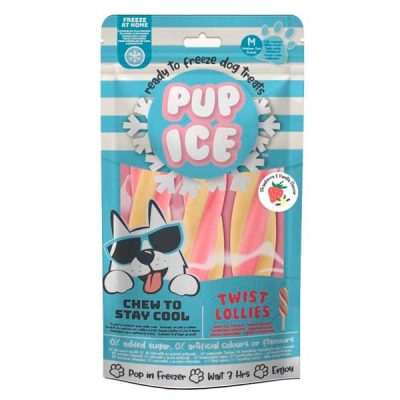 Hundeis-Twister-Jordbær-Vanilje Hundeis-Twister-Jordbær-Vanilje