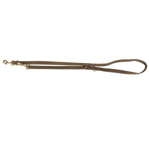 Pure Justerbar Hundesnor i Læder Brun 200x1,5cm