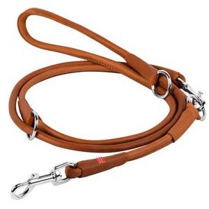 WauDog Soft Rundsyet læder Dressurline Brun 183x1cm