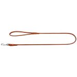 WauDog-Soft-Rundsyet-læder-hundesnor-Brun1